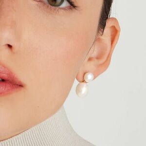 Mejuri Bold Pearl Drop Earrings